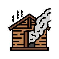 finnish sauna color icon illustration vector