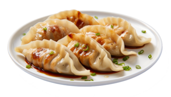 gyoza isolated on transparent background png