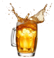 Becher Bier Toasten isoliert auf transparent Hintergrund png