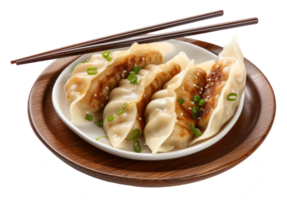 gyoza isolated on transparent background png