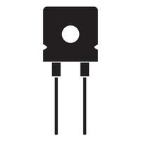 Electric diode icon illustration design vector