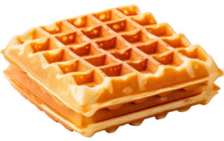 Waffel mit Schokolade isoliert auf transparent Hintergrund png