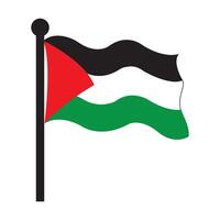 Palestina bandera icono ilustración diseño vector