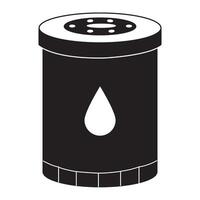 petróleo filtrar icono ilustración diseño vector