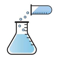 chemistry laboratory icon illustration design vector