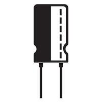 eléctrico condensador icono ilustrador diseño vector