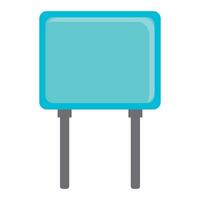 eléctrico condensador icono ilustrador diseño vector