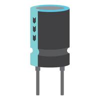 eléctrico condensador icono ilustrador diseño vector