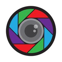 camera lens icon illustration design vector