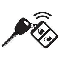 remote control car alarm icon illustration design vector