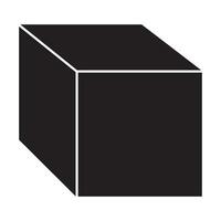 cubo icono ilustración diseño modelo vector