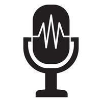 microphone icon illustration design template vector