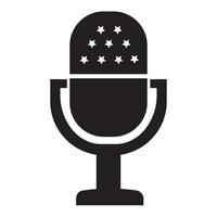 microphone icon illustration design template vector