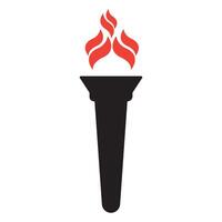 torch icon illustration design template vector