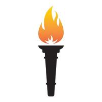 torch icon illustration design template vector