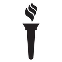 torch icon illustration design template vector