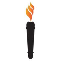 torch icon illustration design template vector