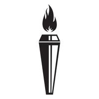 torch icon illustration design template vector