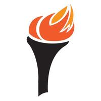 torch icon illustration design template vector