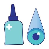 eye drops icon illustration design template vector