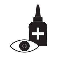 eye drops icon illustration design template vector