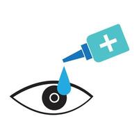 eye drops icon illustration design template vector