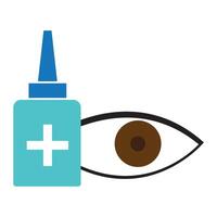 eye drops icon illustration design template vector