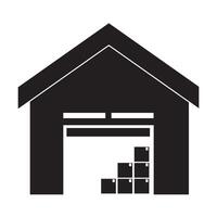 warehouse icon illustration design template vector