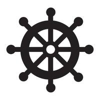ship steering icon illustration design template vector