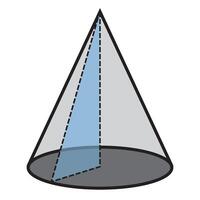 cone icon illustration design template vector