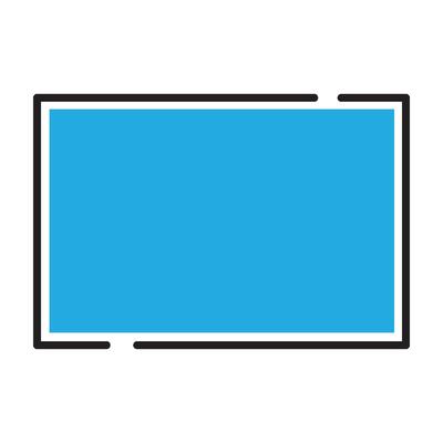 rectangle icon illustration design template