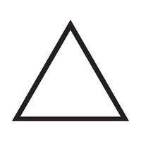 triangle icon illustration design template vector