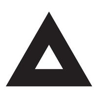 triángulo icono ilustración diseño modelo vector