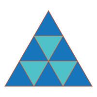 triangle icon illustration design template vector