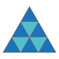 triangle icon illustration design template vector