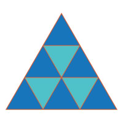 triangle icon illustration design template