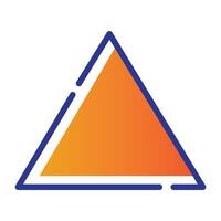 triangle icon illustration design template vector