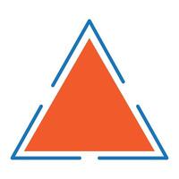 triangle icon illustration design template vector