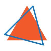 triangle icon illustration design template vector