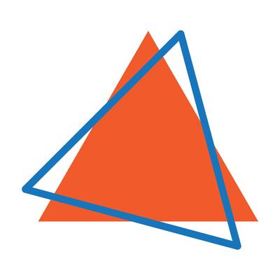 triangle icon illustration design template