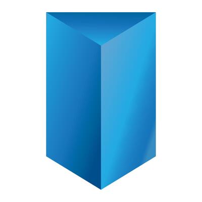 triangle prism icon illustration design template