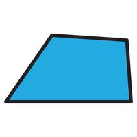 trapezoid icon illustration design template vector