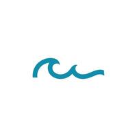 water wave logo, beach waves, sea, design vector