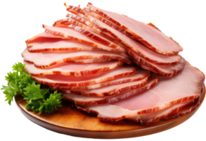 jambon isolé sur transparent Contexte png