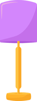 ilustração do casa e mesa lâmpadas png