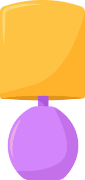 ilustração do casa e mesa lâmpadas png