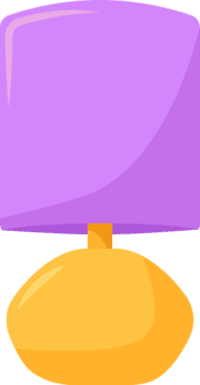 ilustração do casa e mesa lâmpadas png