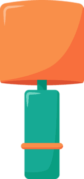 ilustração do casa e mesa lâmpadas png