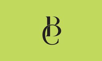 BC, CB alphabet letters icon logo vector