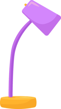 ilustração do casa e mesa lâmpadas png